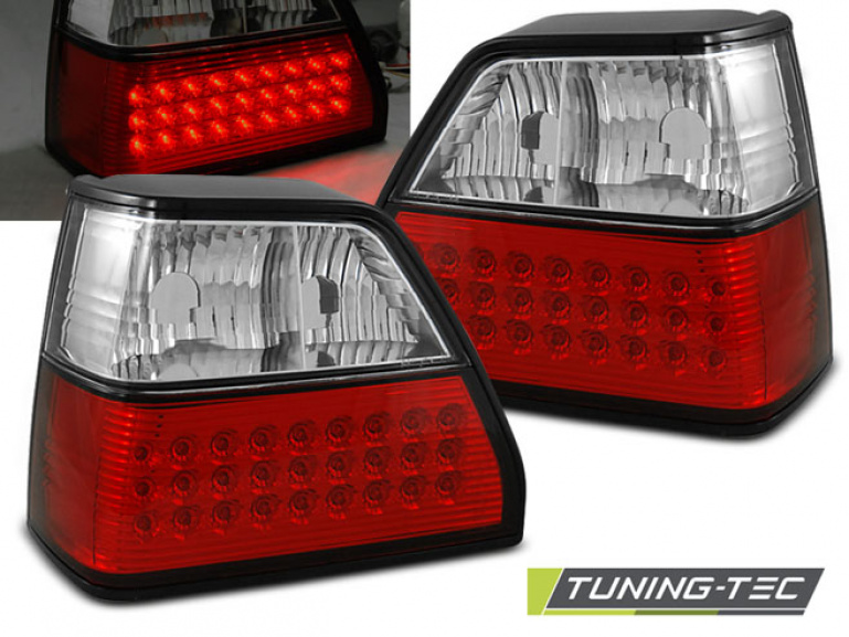 LED Design Rückleuchten für VW Golf 2 (II) 83-91 rot/klar